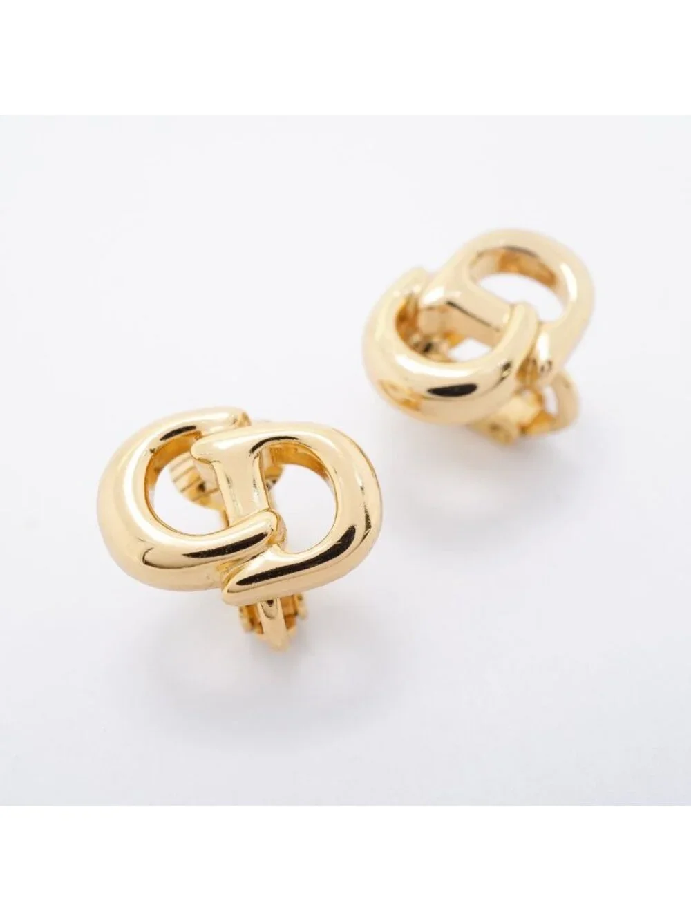 Dior Earrings CD Logo Gold Plated